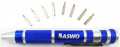 Proskit Screw Driver Set - Aswo Magazine Screwdriver Set 9 Pieces - SD-9814